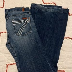 7 for all mankind dojo jeans denim flare